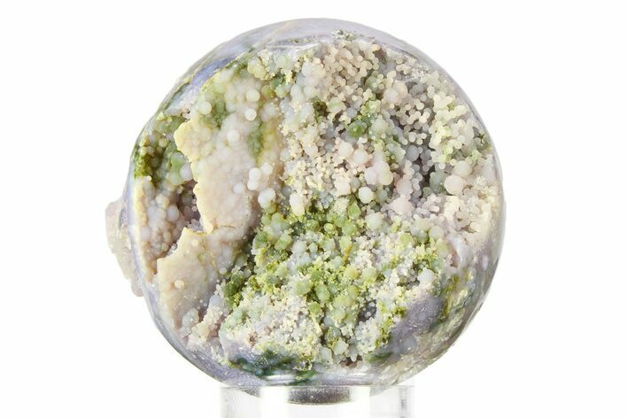 Polished Purple Botryoidal Grape Agate Sphere - Indonesia #360093
